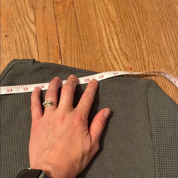 Chic Charcoal Button-Accent Long Sleeve Top - Picture 8 of 12